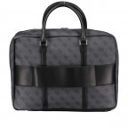 Aktentasche Vezzola mit Laptopfach 15 Zoll Dark Black, Farbe: schwarz, Marke: Guess, EAN: 7621701507198, Abmessungen in cm: 39x28x10, Bild 3 von 7