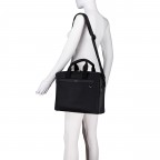 Aktentasche Jinko Document Case mit Laptopfach 14 Zoll, Farbe: schwarz, blau/petrol, Marke: BOSS, Abmessungen in cm: 39x29x9, Bild 5 von 7