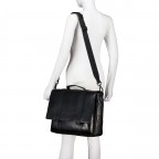 Aktentasche Cerratano Kreon MHF, Farbe: schwarz, cognac, Marke: Joop!, Abmessungen in cm: 40x33x13, Bild 4 von 7