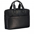 Aktentasche Cerratano Pandion MHZ, Farbe: schwarz, cognac, Marke: Joop!, Abmessungen in cm: 40x28x9.5, Bild 2 von 6