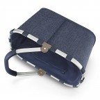 Einkaufskorb Carrybag Heringbone Dark Blue, Farbe: blau/petrol, Marke: Reisenthel, EAN: 4012013733741, Abmessungen in cm: 48x29x28, Bild 3 von 5
