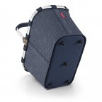 Einkaufskorb Carrybag Heringbone Dark Blue, Farbe: blau/petrol, Marke: Reisenthel, EAN: 4012013733741, Abmessungen in cm: 48x29x28, Bild 4 von 5