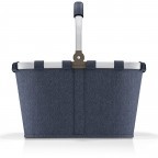 Einkaufskorb Carrybag Heringbone Dark Blue, Farbe: blau/petrol, Marke: Reisenthel, EAN: 4012013733741, Abmessungen in cm: 48x29x28, Bild 2 von 5