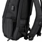 Rucksack RS41 USB-Port Black, Farbe: schwarz, Marke: Franky, EAN: 4251672722226, Abmessungen in cm: 27x45x12, Bild 8 von 11