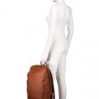 Rucksack Vintage 3.0 mit Laptopfach 15 Zoll Schwarz, Farbe: schwarz, Marke: Hausfelder Manufaktur, EAN: 4065646007079, Abmessungen in cm: 30x44x13, Bild 5 von 9