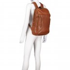 Rucksack Vintage 3.0 mit Laptopfach 15 Zoll Schwarz, Farbe: schwarz, Marke: Hausfelder Manufaktur, EAN: 4065646007079, Abmessungen in cm: 30x44x13, Bild 6 von 9