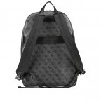 Rucksack Vezzola mit Laptopfach 14 Zoll, Farbe: schwarz, braun, grün/oliv, Marke: Guess, Abmessungen in cm: 31x43.5x20, Bild 3 von 7