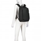 Rucksack Oslo, Farbe: schwarz, grau, Marke: Kapten & Son, Abmessungen in cm: 29x45x13, Bild 6 von 11