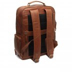 Rucksack Lennox mit Laptopfach 15 Zoll, Farbe: schwarz, cognac, Marke: The Chesterfield Brand, Abmessungen in cm: 31x42x13, Bild 2 von 8