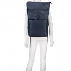 Rucksack Tromsoe Courier Backpack, Farbe: blau/petrol, grün/oliv, Marke: Jost, Abmessungen in cm: 30x44x14.5, Bild 6 von 6