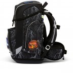 Schulranzen Cubo Glow Set 5-teilig Super ReflektBär, Farbe: schwarz, Marke: Ergobag, EAN: 4057081177097, Abmessungen in cm: 28x40x25, Bild 3 von 7
