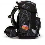 Schulranzen Cubo Glow Set 5-teilig Super ReflektBär, Farbe: schwarz, Marke: Ergobag, EAN: 4057081177097, Abmessungen in cm: 28x40x25, Bild 4 von 7