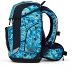 Schulranzen Cubo Eco Hero Set 5-teilig Modell 2025, Farbe: blau/petrol, beige, Marke: Ergobag, Abmessungen in cm: 28x38x25, Bild 3 von 7