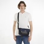 Kuriertasche Lux Nylon Mini Messenger Space Blue, Farbe: blau/petrol, Marke: Tommy Hilfiger, EAN: 8720645821588, Abmessungen in cm: 27.5x19.5x7, Bild 3 von 4
