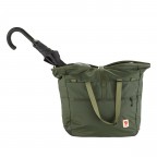 Shopper / Reisetasche High Coast Tote 30 erweiterbar, Farbe: schwarz, blau/petrol, grün/oliv, Marke: Fjällräven, Abmessungen in cm: 40x38x19, Bild 9 von 9