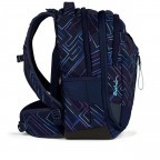Rucksack Match 2025 erweiterbar auf 35 Liter, Farbe: schwarz, anthrazit, blau/petrol, grün/oliv, flieder/lila, orange, Marke: Satch, Abmessungen in cm: 30x45x24, Bild 3 von 10