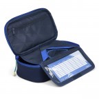 Schlamperbox Sneaker Style, Farbe: blau/petrol, beige, Marke: Satch, Abmessungen in cm: 22x6x10, Bild 3 von 3