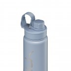Trinkflasche Edelstahl, Farbe: blau/petrol, grün/oliv, Marke: Satch, Abmessungen in cm: 7x23.5x7, Bild 2 von 5