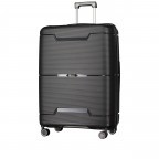 Koffer PP20 75 cm Black Metallic, Farbe: schwarz, Marke: Franky, EAN: 4251672758379, Abmessungen in cm: 52x75x30, Bild 2 von 9