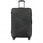 Koffer PP14 Größe 76 cm, Farbe: schwarz, rosa/pink, beige, Marke: Franky, Abmessungen in cm: 49x76x32, Bild 1 von 10