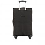 Koffer FLT24 erweiterbar Größe 69 cm, Farbe: schwarz, blau/petrol, Marke: Flanigan, Abmessungen in cm: 44x69x28, Bild 3 von 8