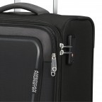 Koffer Pulsonic Spinner 55 Expandable Asphalt Black, Farbe: schwarz, Marke: American Tourister, EAN: 5400520203977, Abmessungen in cm: 40x55x23, Bild 9 von 11