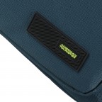 Flugumhänger / Rucksack Take2Cabin 3-Way-Boarding Bag mit Laptopfach 14 Zoll, Farbe: blau/petrol, grün/oliv, Marke: American Tourister, Abmessungen in cm: 40x25x20, Bild 14 von 14