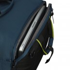 Flugumhänger / Rucksack Take2Cabin 3-Way-Boarding Bag mit Laptopfach 14 Zoll, Farbe: blau/petrol, grün/oliv, Marke: American Tourister, Abmessungen in cm: 40x25x20, Bild 12 von 14