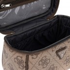 Kosmetikkoffer Berta 4G-Logo, Farbe: anthrazit, grau, cognac, taupe/khaki, Marke: Guess, Abmessungen in cm: 26x18x12.5, Bild 4 von 4