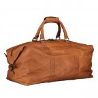 Reisetasche mit Laptopfach 15 Zoll Cognac, Farbe: cognac, Marke: Hausfelder Manufaktur, EAN: 4065646011588, Abmessungen in cm: 53.5x32x24, Bild 2 von 5