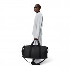 Reisetasche Hilo Weekend Bag Large, Farbe: schwarz, beige, Marke: Rains, Abmessungen in cm: 60x29x27, Bild 4 von 5