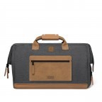 Reisetasche / Rucksack Duffle Essentials Small, Farbe: anthrazit, blau/petrol, cognac, Marke: Cabaia, Abmessungen in cm: 45x30x29, Bild 2 von 11