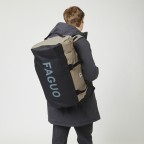 Reisetasche / Rucksack Big Duffle, Farbe: blau/petrol, grün/oliv, beige, Marke: Faguo, Abmessungen in cm: 55x32x32, Bild 4 von 8