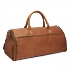 Reisetasche / Kleidersack Finlay, Farbe: schwarz, cognac, Marke: The Chesterfield Brand, Abmessungen in cm: 55x26x27, Bild 3 von 8