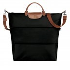 Reisetasche Le Pliage erweiterbar, Farbe: schwarz, blau/petrol, cognac, beige, Marke: Longchamp, Bild 1 von 5