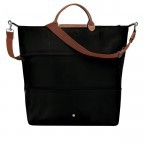 Reisetasche Le Pliage erweiterbar, Farbe: schwarz, blau/petrol, cognac, beige, Marke: Longchamp, Bild 3 von 5