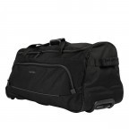 Reisetasche BBRT01 mit Rollen 73 cm, Farbe: schwarz, grau, blau/petrol, Marke: Blackbeat, Abmessungen in cm: 73x37x37, Bild 3 von 6