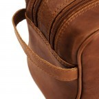 Kulturbeutel Stefan, Farbe: schwarz, cognac, Marke: The Chesterfield Brand, Abmessungen in cm: 29x17x12, Bild 6 von 6