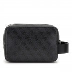 Kulturbeutel Losanna 4G-Logo, Farbe: schwarz, cognac, Marke: Guess, Abmessungen in cm: 22x15x11, Bild 2 von 3
