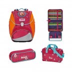 Schulranzen Alpha Set 4-teilig Rot, Farbe: rot/weinrot, Marke: Scout, EAN: 4007953402390, Abmessungen in cm: 32x40x25, Bild 1 von 9