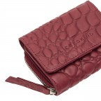 Geldbörse Waxy Kroko Pablita Wallet mit RFID-Schutz Peony, Farbe: rot/weinrot, Marke: Liebeskind Berlin, EAN: 4064657037754, Abmessungen in cm: 11x8.5x2.5, Bild 4 von 4