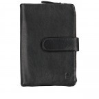 Geldbörse Nappa mit RFID-Schutz, Farbe: schwarz, blau/petrol, rot/weinrot, flieder/lila, rosa/pink, beige, Marke: Hausfelder Manufaktur, Abmessungen in cm: 10x14.5x2, Bild 1 von 5