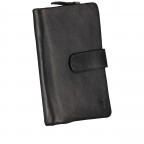 Geldbörse Nappa mit RFID-Schutz, Farbe: schwarz, blau/petrol, rot/weinrot, flieder/lila, rosa/pink, beige, Marke: Hausfelder Manufaktur, Abmessungen in cm: 10x14.5x2, Bild 2 von 5