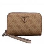 Geldbörse Laurel 4G-Logo, Farbe: anthrazit, cognac, Marke: Guess, Abmessungen in cm: 15x10x3.5, Bild 1 von 6