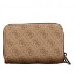 Geldbörse Laurel 4G-Logo, Farbe: anthrazit, cognac, Marke: Guess, Abmessungen in cm: 15x10x3.5, Bild 3 von 6