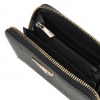 Geldbörse Laurel 4G-Logo, Farbe: anthrazit, cognac, Marke: Guess, Abmessungen in cm: 14.2x9.5x2.3, Bild 3 von 3