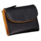 Geldbörse Nappa mit RFID-Schutz, Farbe: schwarz, blau/petrol, rot/weinrot, beige, Marke: Hausfelder Manufaktur, Abmessungen in cm: 13.5x9.7x2.7, Bild 2 von 4