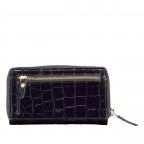 Geldbörse Kroko mit RFID-Schutz, Farbe: schwarz, beige, Marke: Hausfelder Manufaktur, Abmessungen in cm: 9x15.7x2.5, Bild 3 von 4