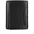 Geldbörse Deborah mit RFID-Schutz, Farbe: schwarz, rot/weinrot, Marke: AIGNER, Abmessungen in cm: 12x9.5x2, Bild 1 von 5