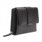 Geldbörse Kirschroth Diethilde mit RFID-Schutz, Farbe: schwarz, blau/petrol, braun, cognac, taupe/khaki, rot/weinrot, Marke: Maitre, Abmessungen in cm: 13.5x9.5x2.5, Bild 2 von 6